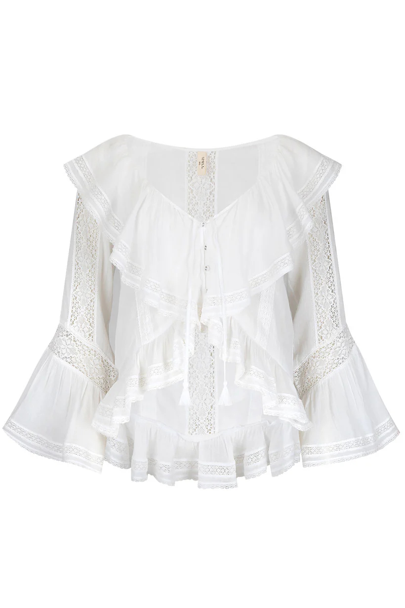 Fleur Lace Frill Blouse 12 Fleur Lace Frill Blouse