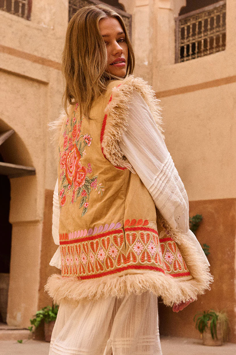 Full Bloom Embroidered Vest 2 Full Bloom Embroidered Vest