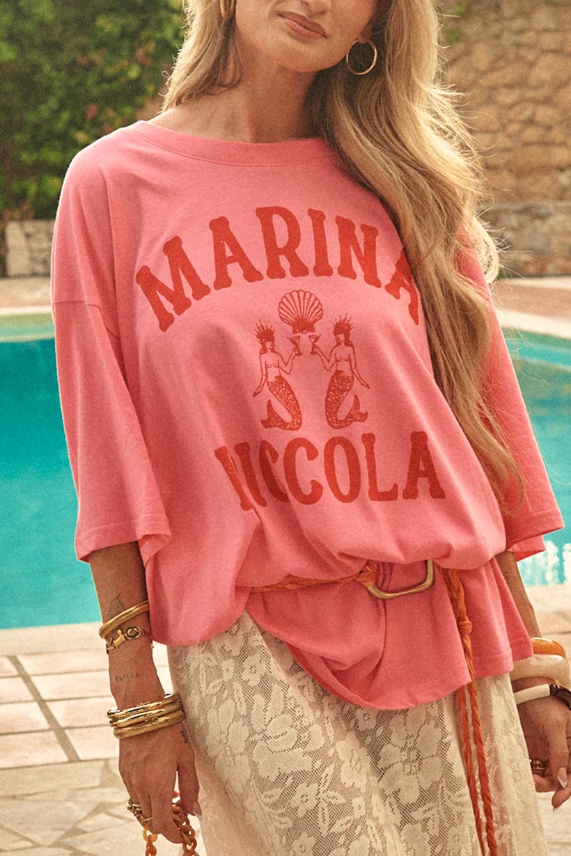 Marina Piccola Oversized Biker Tee 4 Marina Piccola Oversized Biker Tee