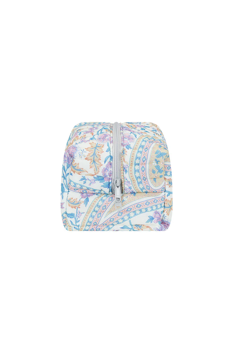 Renew Quilted Medium Make Up Bag - Belladonna